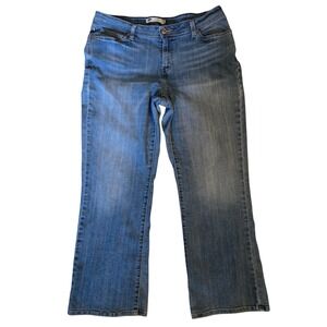 Levis 529 Classic Boho Curvy‎ Bootcut Jeans Women's 16 Medium Wash Blue Denim